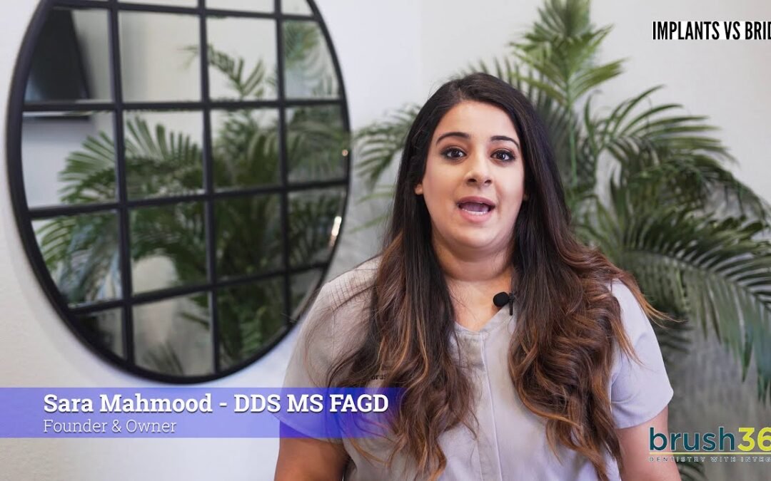 brush365 – Replacing missing teeth with dental implants vs a dental bridge?